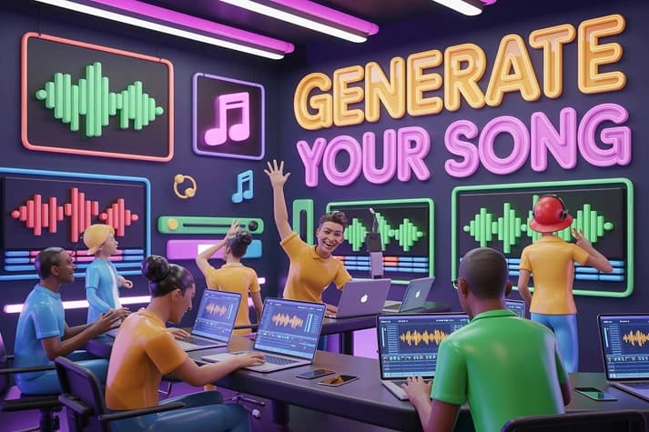 AI music generators and tools for creating music online in 2025