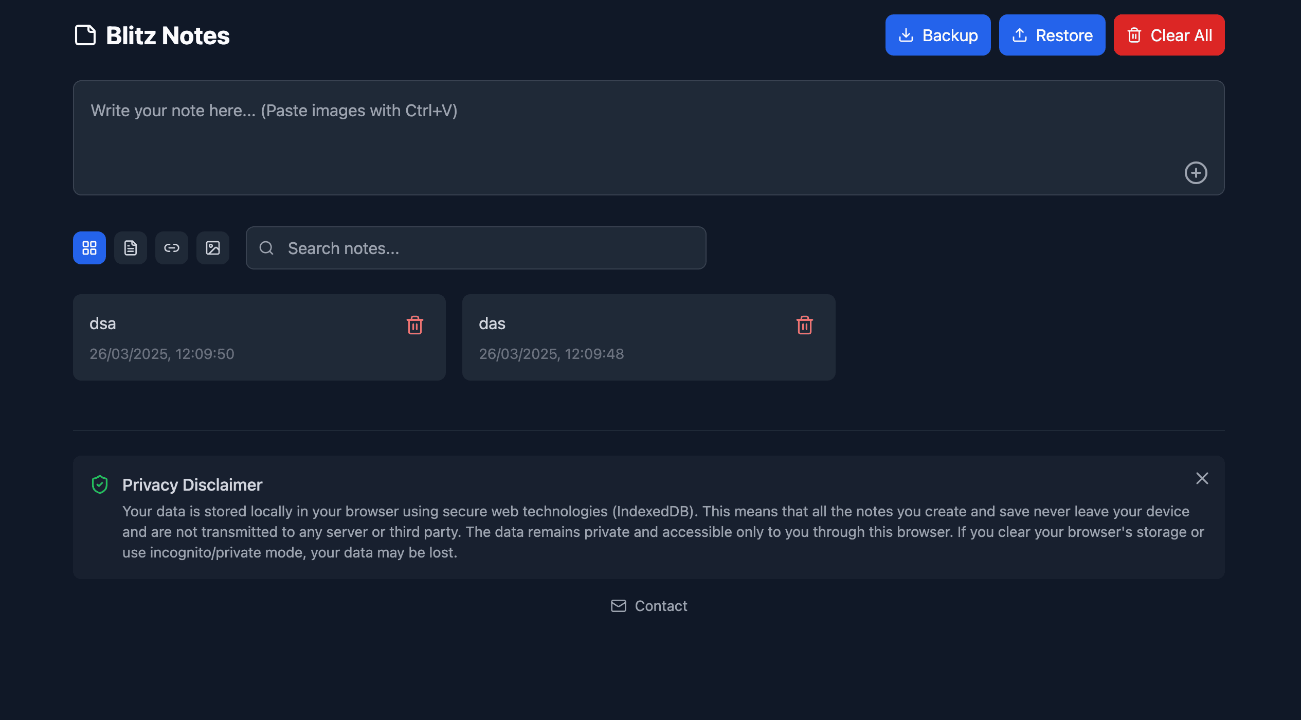 BlitzNotes