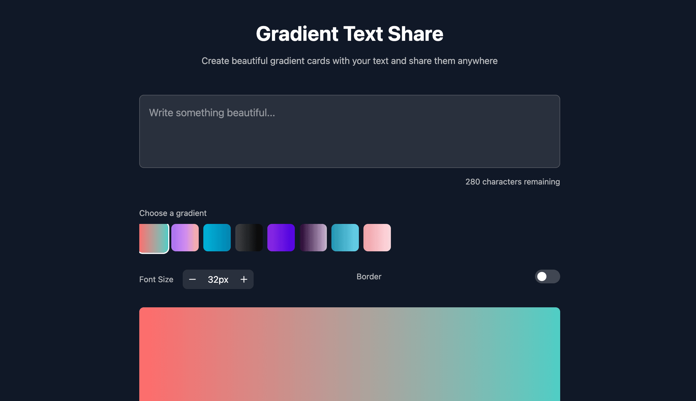 Gradient Cards