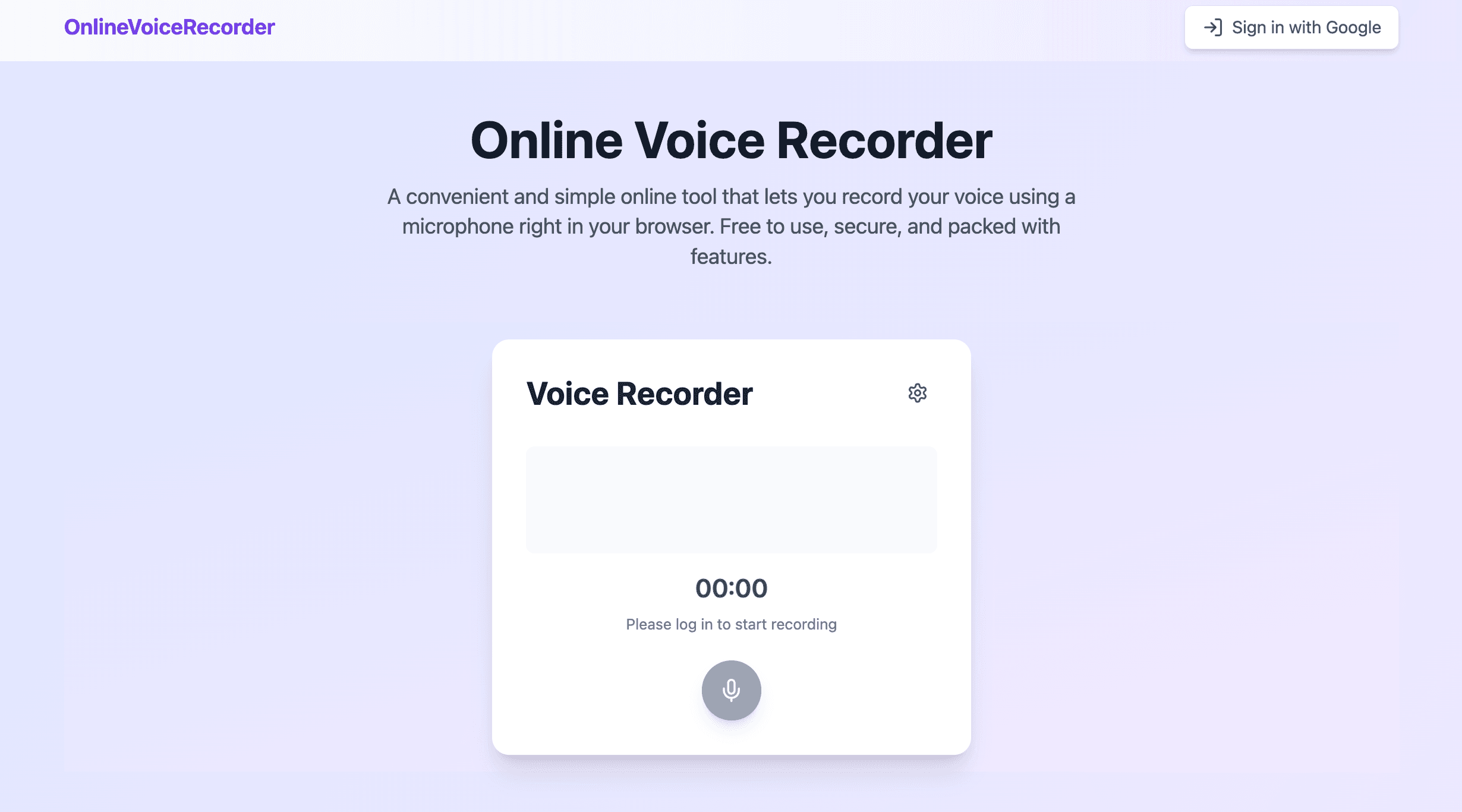 Online Voice Recorder